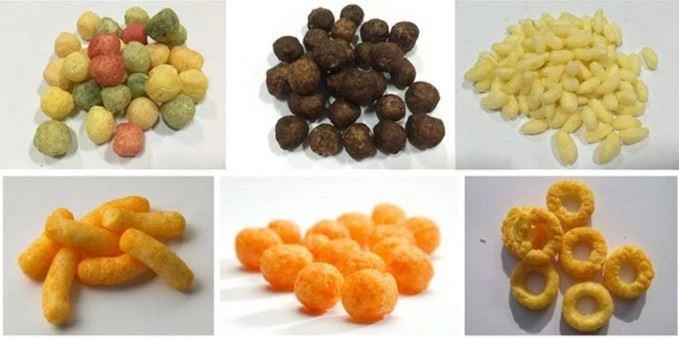 Puffed Corn Rice Snack Food Making Extruder Processing Machine